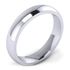 Picture of 4.0mm Platinum Half Round Comfort Fit Band