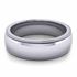 Picture of 6.0mm Platinum Half Round Comfort Fit Band With Milgrain