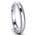 Picture of 3.0mm Platinum Half Round Comfort Fit Band With Milgrain