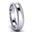 Picture of 5.0mm Platinum Half Round Comfort Fit Band With Milgrain