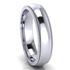 Picture of 5.0mm Platinum Half Round Comfort Fit Band With Milgrain