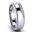 Picture of 6.0mm Platinum Half Round Comfort Fit Band With Milgrain