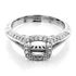 Picture of Halo ring cushion center stone with hand engraving