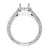 Picture of Halo ring cushion center stone with hand engraving