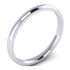 Picture of 2.0mm Platinum Half Round Comfort Fit Band