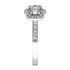 Picture of Three stone halo shared prong set