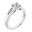 Picture of Solitaire with one row channel set princess cut