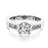 Picture of Solitaire with one row channel set princess cut