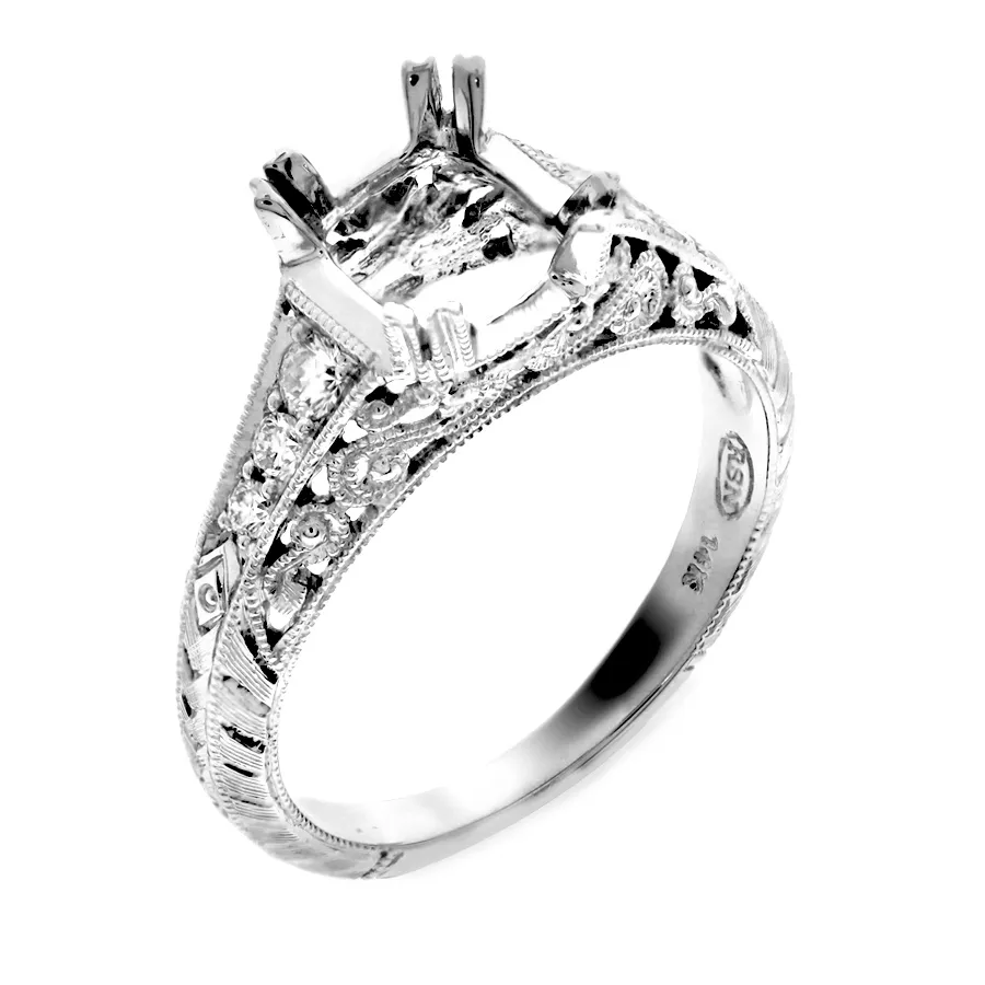 R1159A (14K Yellow Gold, Diamond B - HI - VS2 - SI1)