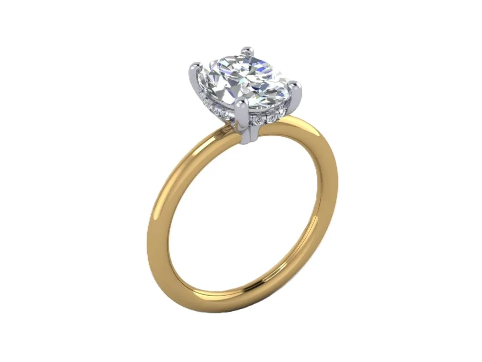 CR16325 (14K Yellow Gold, Diamond B - HI - VS2 - SI1)