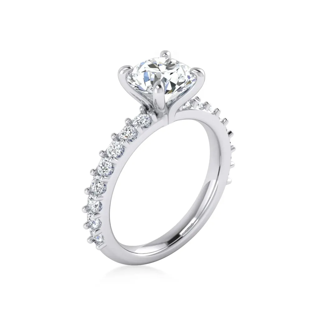 CR15399 (14K Yellow Gold, Diamond B - HI - VS2 - SI1)