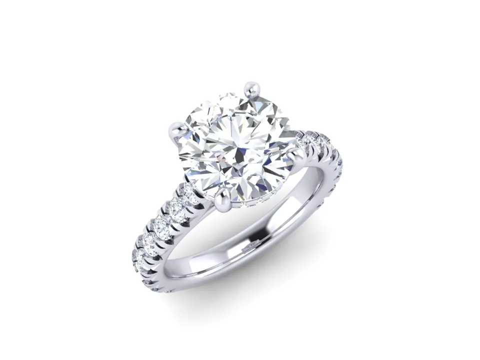 CR19898 (14K Yellow Gold, Diamond B - HI - VS2 - SI1)