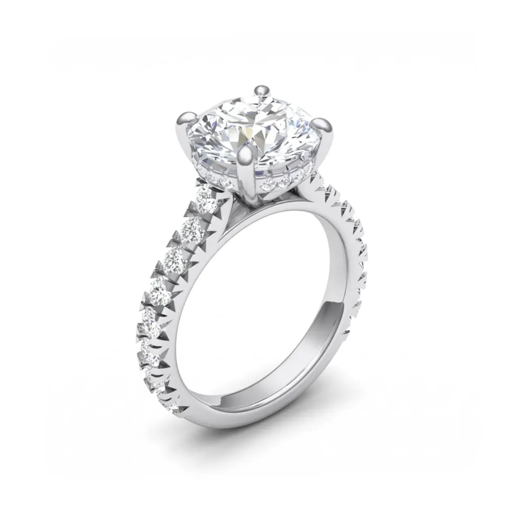 CR19898 (14K Yellow Gold, Diamond B - HI - VS2 - SI1)