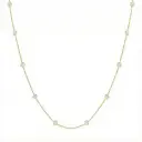 10 stone bezel necklace