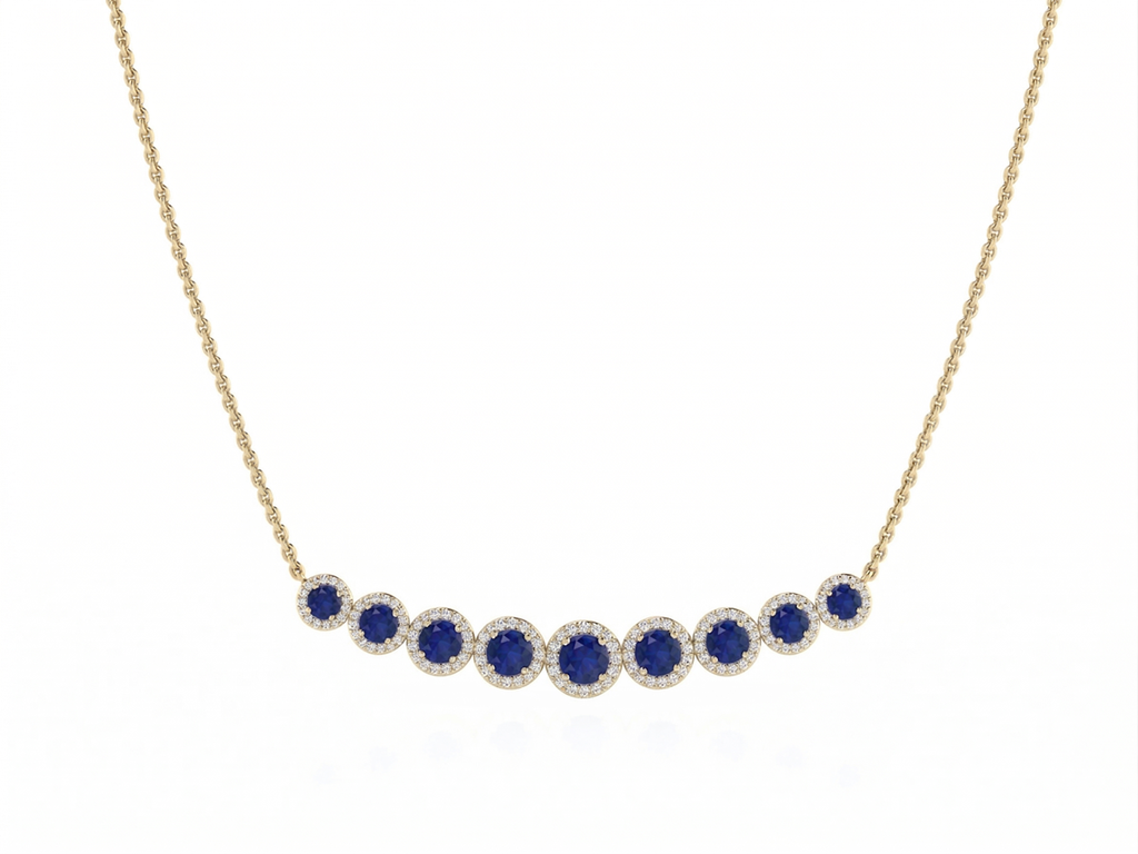 CP10454 (Round Blue sapphire, 14K Yellow Gold)