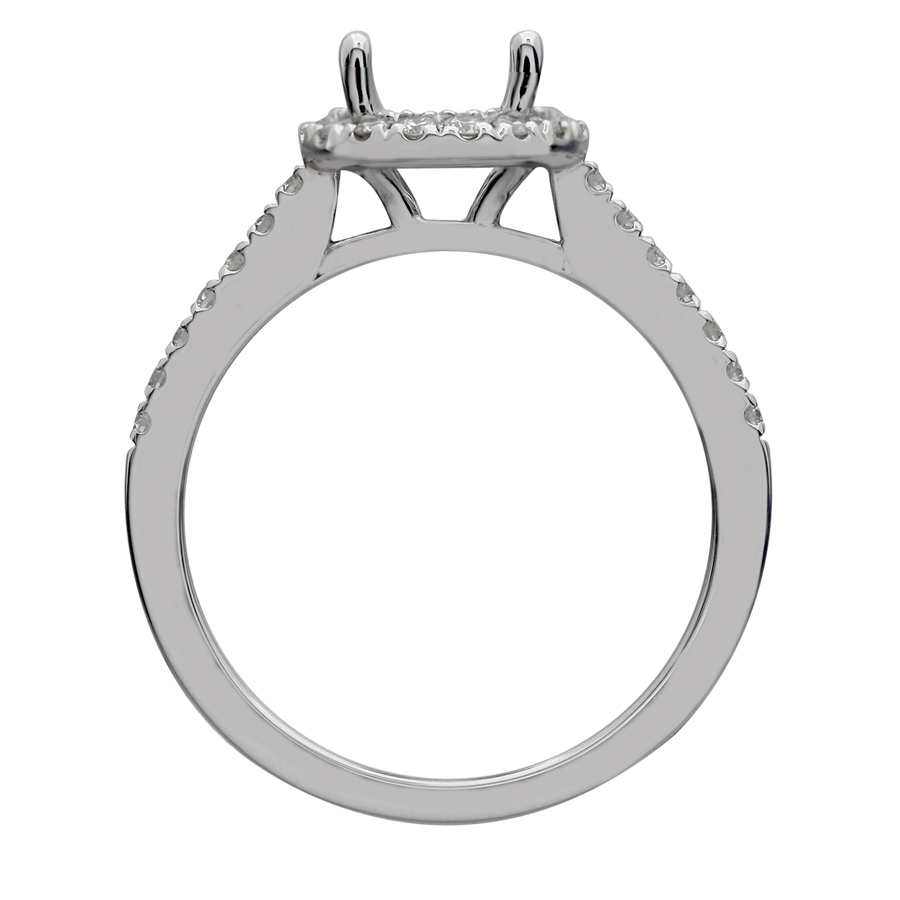 4 prong flush fit round halo