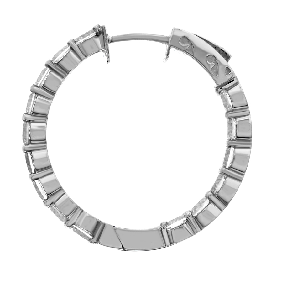 25mm(1.00in) inside/outside hoop earrings